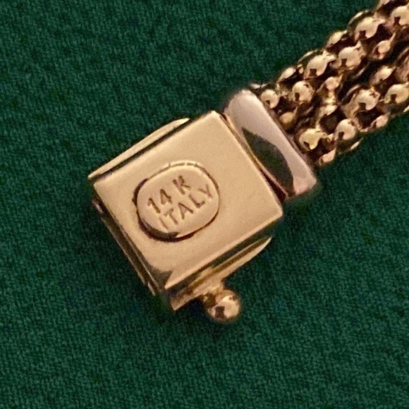 - Gold beautiful Necklace very elegant 14k Italian gold catalog design - Picture 5 of 13